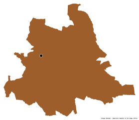 Tshuapa, province of Democratic Republic of the Congo, on white. Pattern