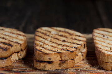 Grain bread for healthy sandwiches healthy eating, close up
