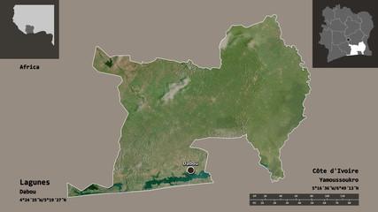 Lagunes, district of Côte d'Ivoire,. Previews. Satellite