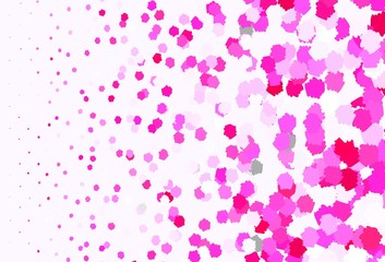 Light Purple, Pink vector background with abstract shapes.