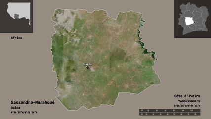 Sassandra-Marahoué, district of Côte d'Ivoire,. Previews. Satellite
