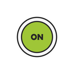 Power button. Icon for your website design, logo, application, UI. Vector illustration
