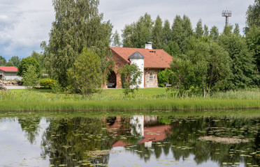 Obraz premium house on the lake