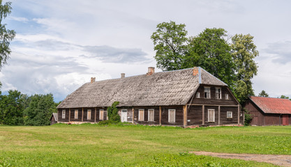 Fototapeta na wymiar old house in estonian village