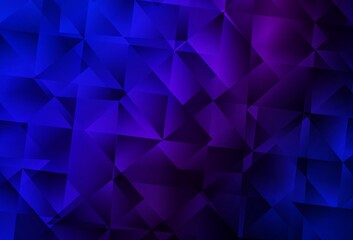Obraz premium Dark Pink, Blue vector triangle mosaic template.