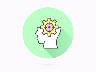 Artificial, intelligence icon for graphic and web design.