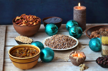 Kutia  traditional Christmas dish in Ukraine.