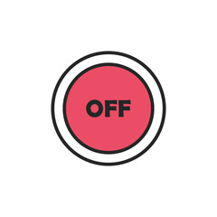 Off button. Icon for your website design, logo, application, UI. Vector illustration
