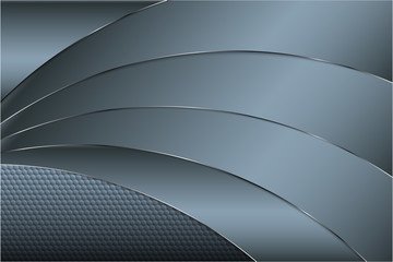  Metallic background.Blue and silver with carbon fiber texture. Metal technology concept.