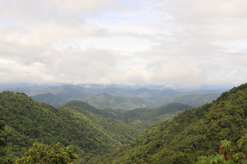 Fototapeta na wymiar mountain landscape with clouds