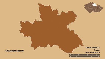 Královéhradecký, region of Czech Republic, zoomed. Pattern
