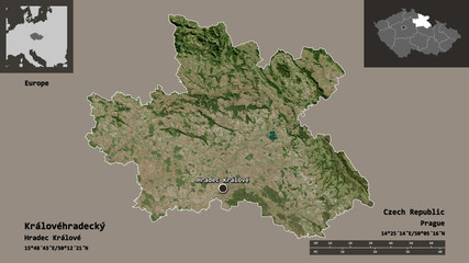 Královéhradecký, region of Czech Republic,. Previews. Satellite