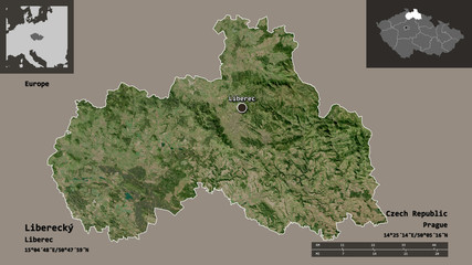 Liberecký, region of Czech Republic,. Previews. Satellite