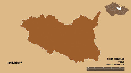 Pardubický, region of Czech Republic, zoomed. Pattern