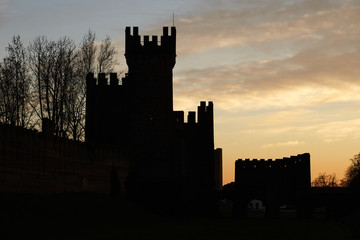 Obraz premium Montagnana city walls and castle