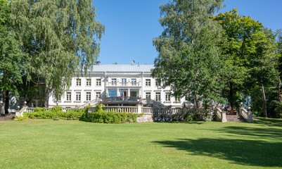 Naklejka premium stone mansion in estonia europe