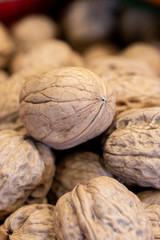 ready-to-sell walnuts on the counter