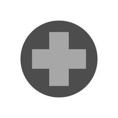 Swiss air force roundel. Military symbol. Vector Illustration