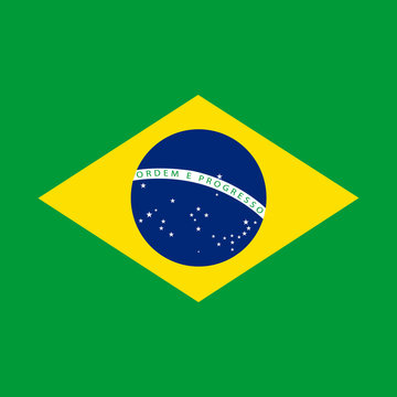 Flag of Brazil symbol.