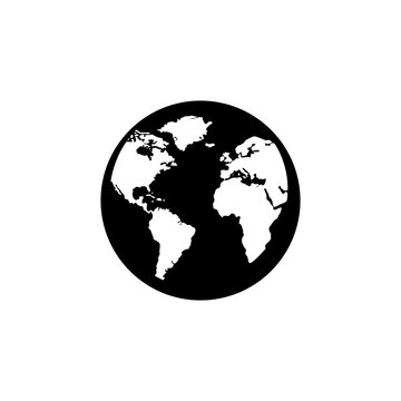 World globe web icon isolated on white background