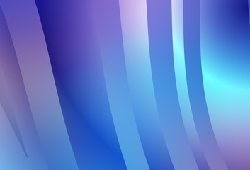 Light Pink, Blue vector template with bent lines.