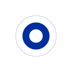Finnish air force roundel. Military symbol. Vector Illustration