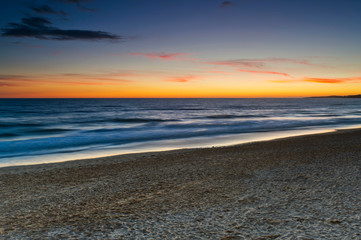Obraz premium Sunset, Praia da Falesia, Falesia Beach, Algarve, Portugal