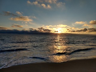 Obraz premium sunset on the beach