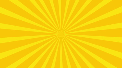 Sunshine icon with yellow background. Icon design.