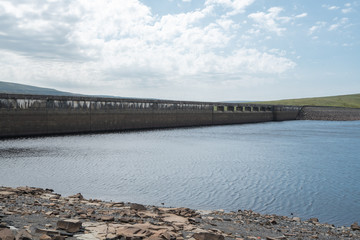 cow green reservoir in north east England. 