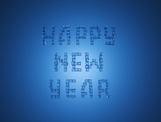 
Lettering happy new year from ice cubes.
Mary Christmas and happy new year background animation.