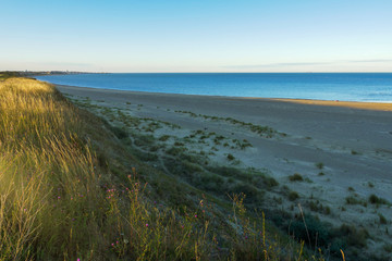 beach and sand dunes at Lowestoft Suffolk
