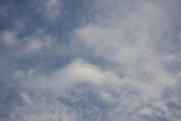 beautiful white clouds and blue sky