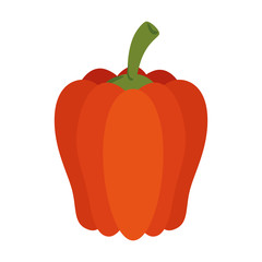 fresh pepper vegetable in white background vector illustration design
