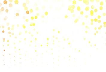 Light Red, Yellow vector background with bubbles.