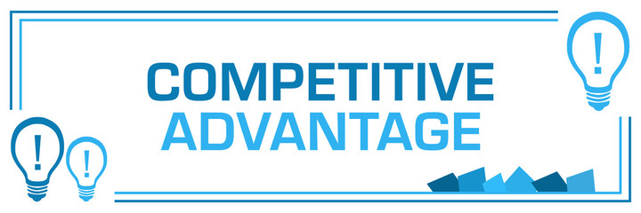 Competitive Advantage Blue Borders Bulbs Corner Horizontal 