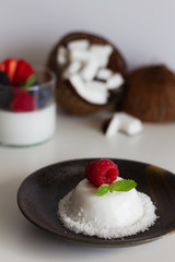 Homemade Coconut Panna Cotta