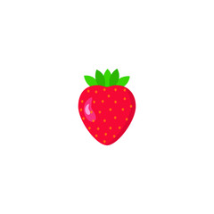Vector strawberry isolated on white background.