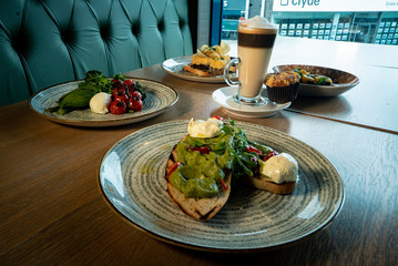 Avocado and poached egg