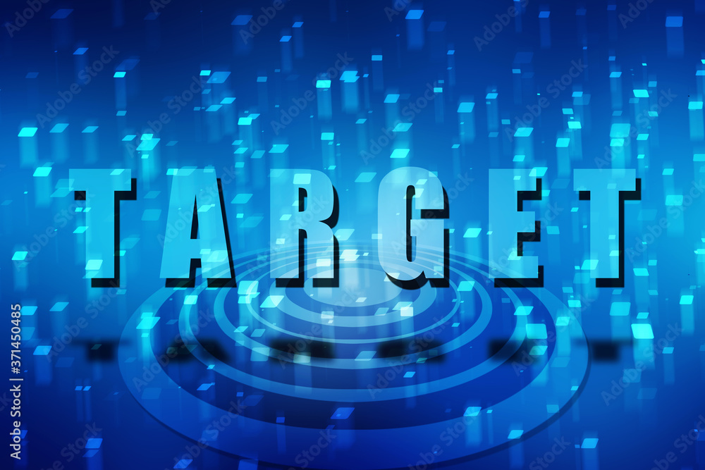 Poster 2d digital abstract business networking background