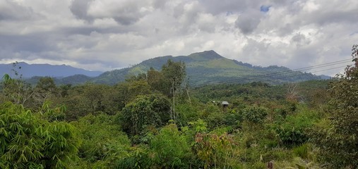 view of the mountains