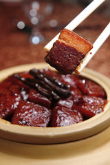 Pick Up Dongpo Meat With Chopsticks