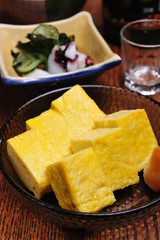 A Dish Of Japanese Style Fried Egg Roll