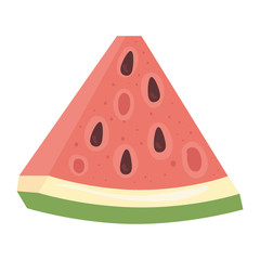 fresh and healthy slice of watermelon vector illustration design