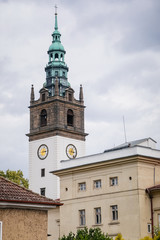 Fototapeta na wymiar St. Stephens tower, Litomerice, Czech Republic.