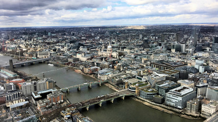 Aerial view of London