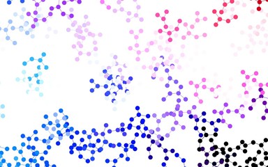 Fototapeta premium Light Blue, Red vector backdrop with artificial intelligence data.