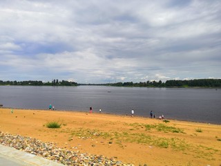 lake and clouds