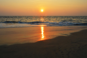 Fototapeta premium Sunset at the beach