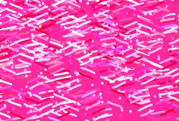 Fototapeta premium Light Purple, Pink vector background with stright stripes.